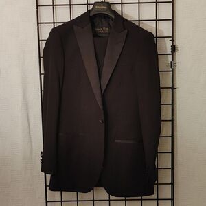 MEN'S DOLCE VITA 3 PIECE SUPER 150'S SLIM FIT BLACK TUXEDO.